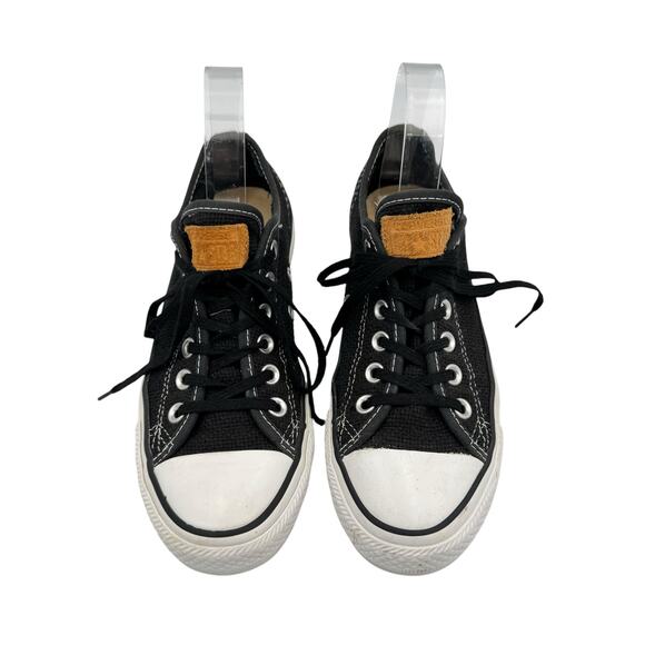Converse Chuck Taylor All Star Black Woven Tweed Lace Up Unisex Sneaker Shoes - Picture 2 of 10